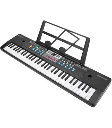 大特価❤️電子ピアノ 61鍵盤 初心者向け 楽器おもちゃ 電子キーボード Amazon.co.jp: 電子キーボード61キー、ポータブルティーチングピアノ